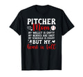 Baseball Pitcher Mom My Heart Is T-Shirt - Aesthetic Graphic Men Women - T-Shirt, Sweatshirt, Hoodie