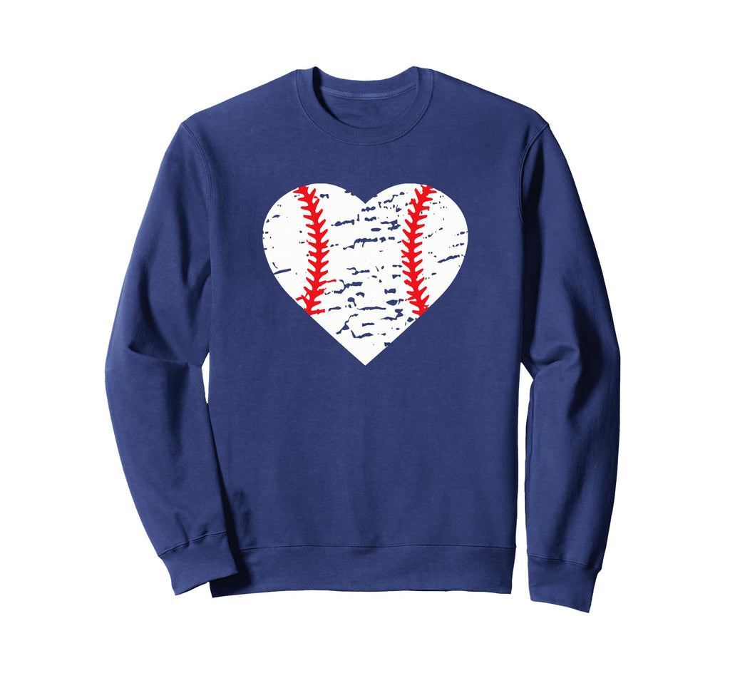 Baseball Heart Love Baseball Sweatshirt - Fun Novelty Design Unisex - T-Shirt, Sweatshirt, Hoodie