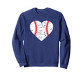 Baseball Heart Love Baseball Sweatshirt - Fun Novelty Design Unisex - T-Shirt, Sweatshirt, Hoodie