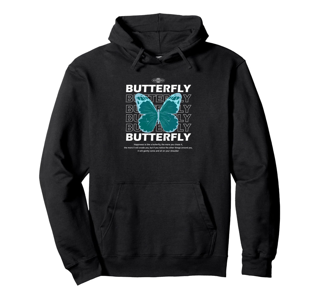 Butterfly Y2K Grunge Aesthetic Hoodie - Streetwear Style Unisex - T-Shirt, Sweatshirt, Hoodie