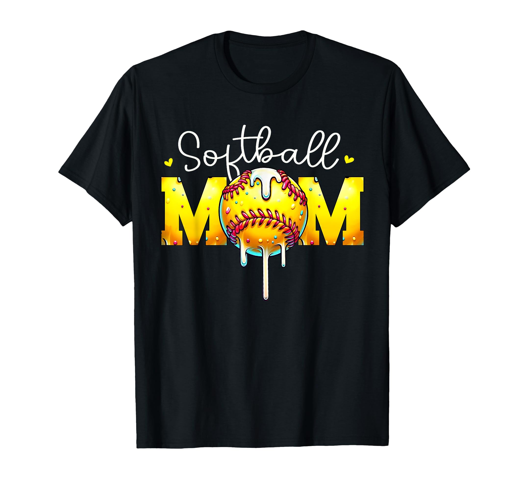 Funny Softball Mom Ice Cream Softball T-Shirt - Minimalist Print Unisex - T-Shirt, Sweatshirt, Hoodie