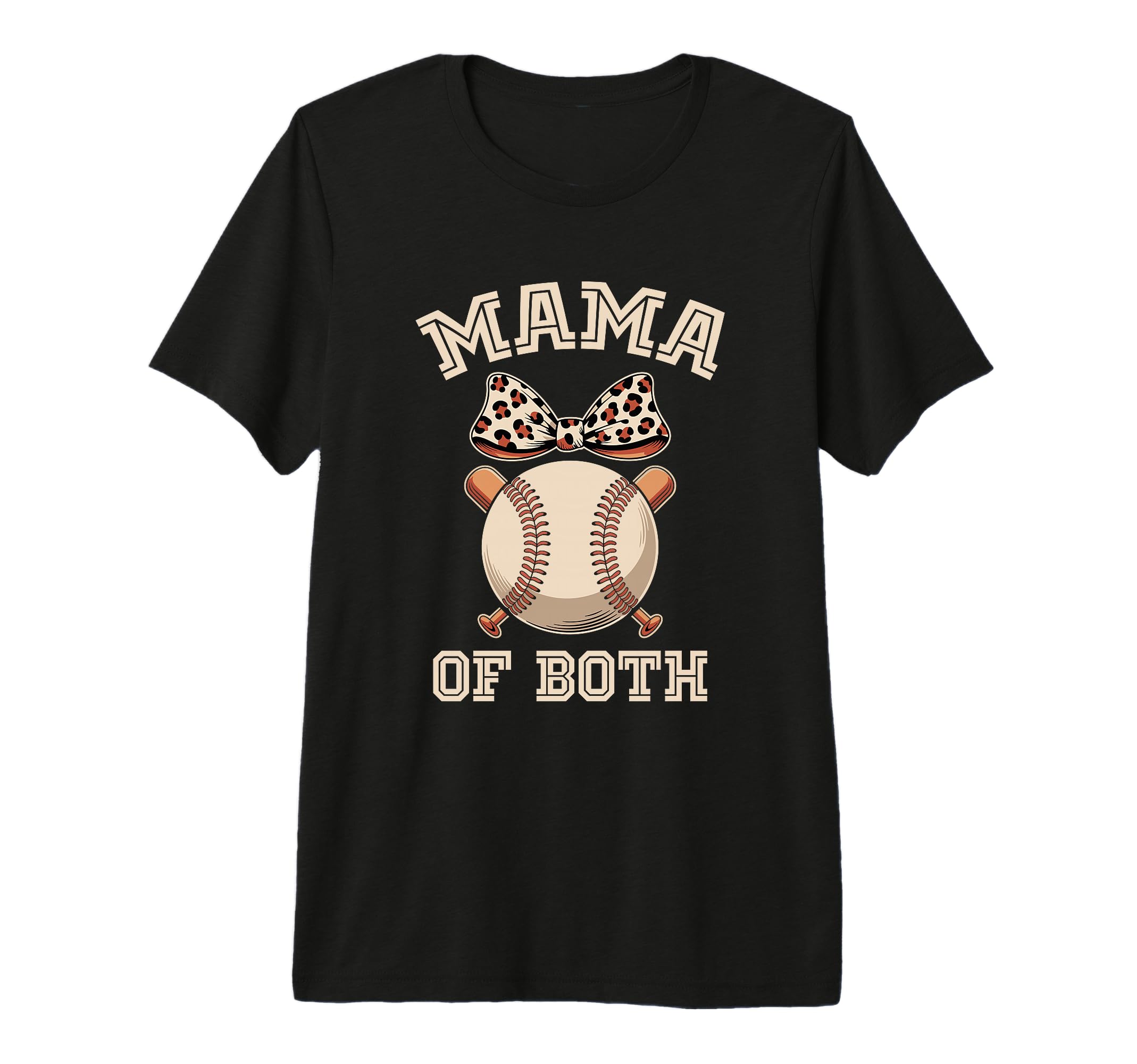 Leopard Mothers Day Mama Mom Both T-Shirt - Casual Everyday Wear Men Women - T-Shirt, Sweatshirt, Hoodie
