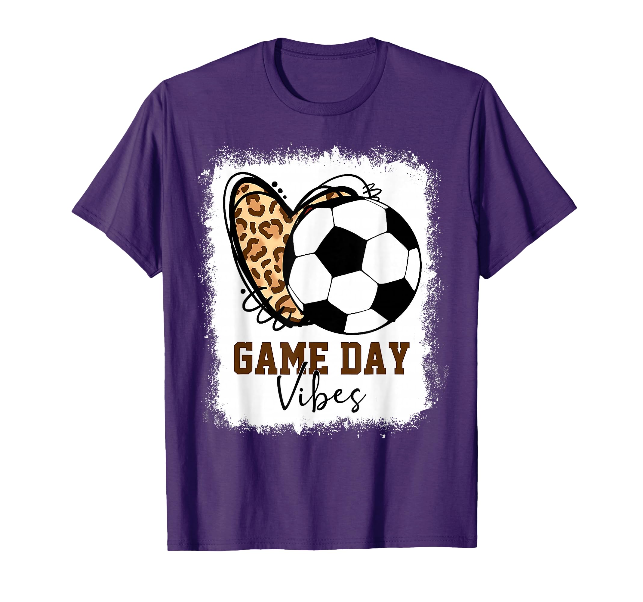 Bleached Soccer Game Day Vibes T-Shirt - Minimalist Print for Adults - T-Shirt, Sweatshirt, Hoodie