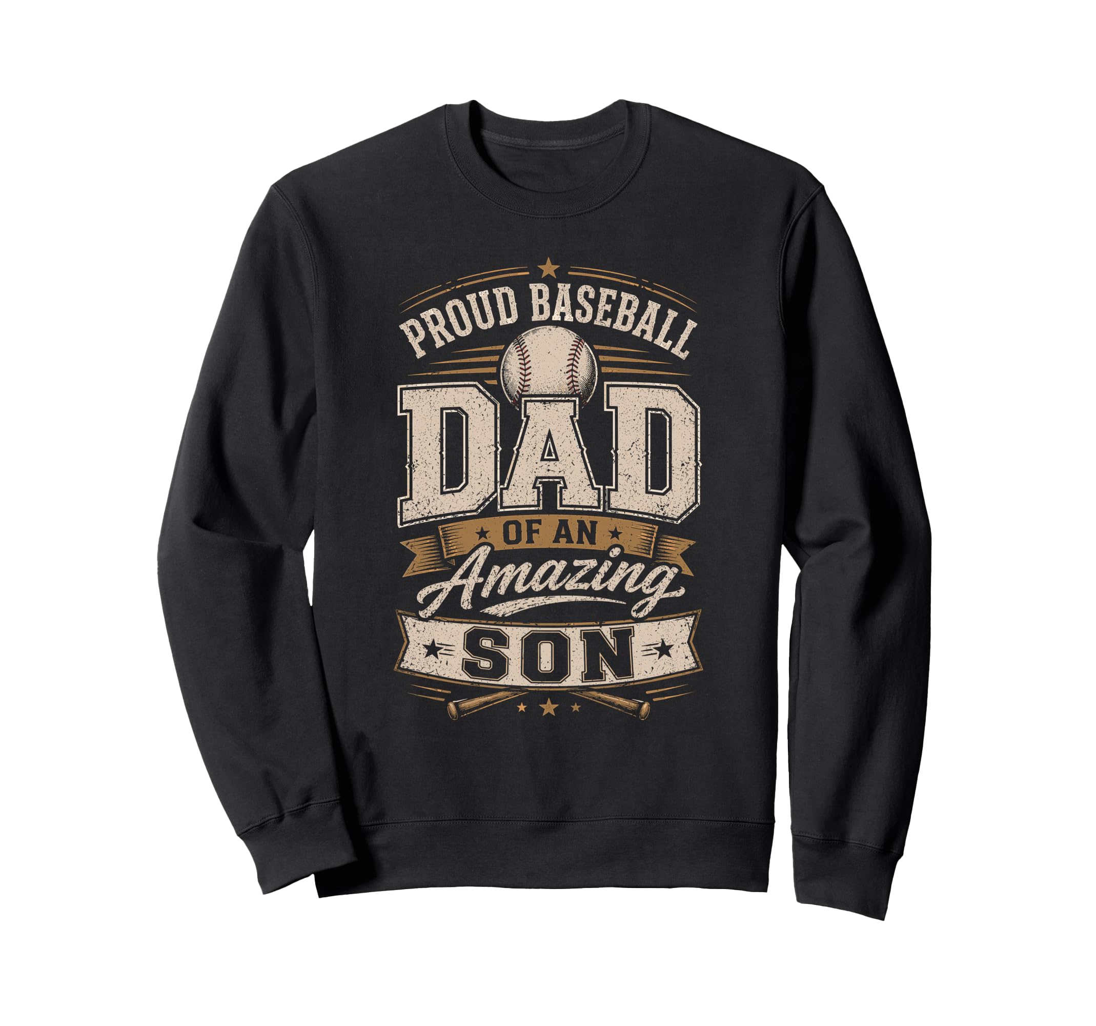 Proud Baseball Dad Amazing Son Sweatshirt - Custom Art Print Unisex - T-Shirt, Sweatshirt, Hoodie
