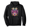 Dragon Techno Vaporwave Anime Hoodie - Aesthetic Graphic for Adults - T-Shirt, Sweatshirt, Hoodie