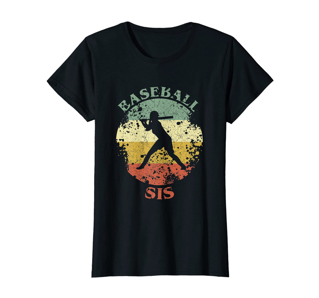 Baseball Sis Distressed Baseball Sister T-Shirt - Custom Art Print Unisex - T-Shirt, Sweatshirt, Hoodie