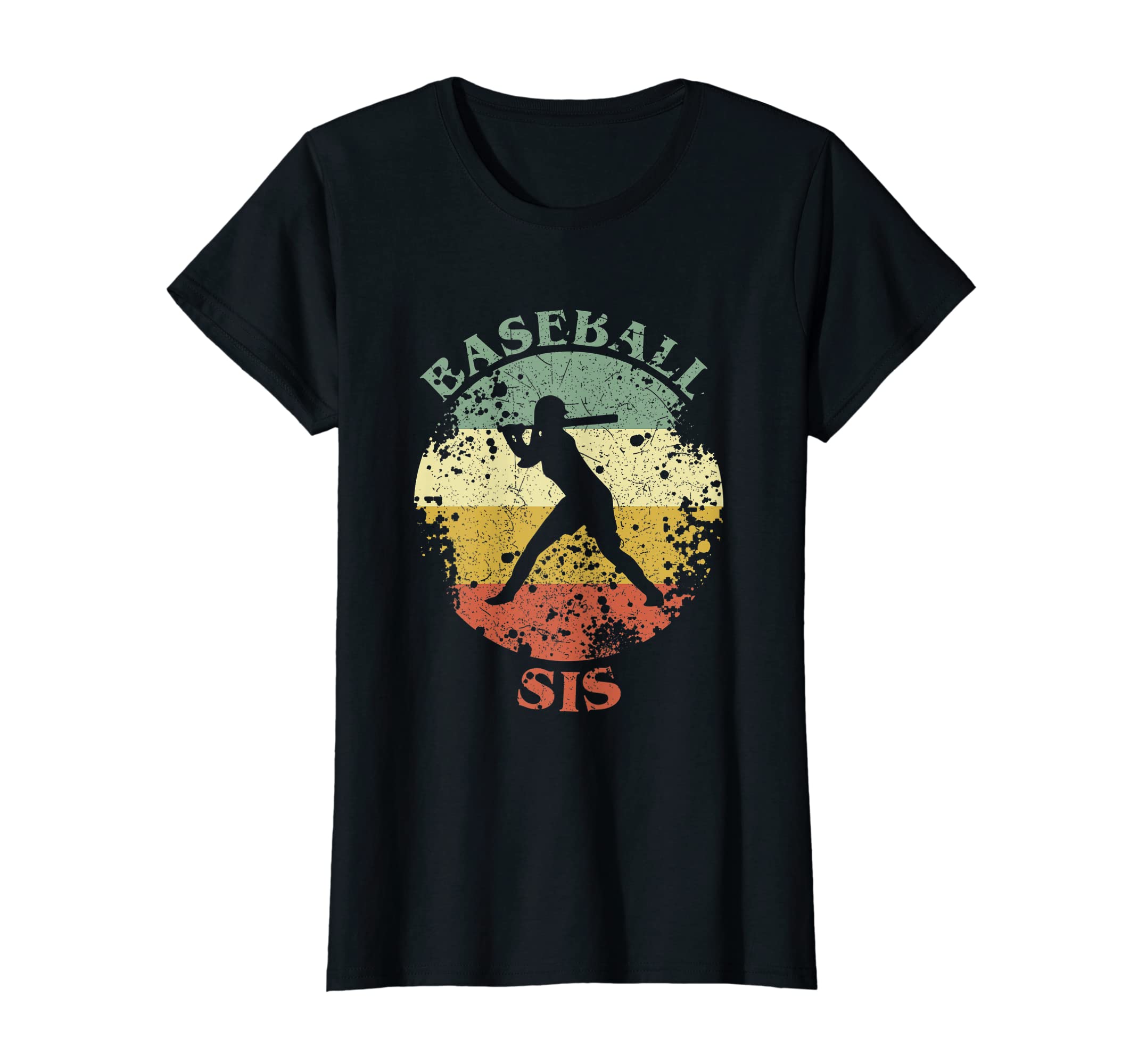 Baseball Sis Distressed Baseball Sister T-Shirt - Custom Art Print Unisex - T-Shirt, Sweatshirt, Hoodie