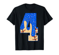 4Th Birthday Ice Cream Baseball Drip 4 T-Shirt - Trendy Graphic Men Women - T-Shirt, Sweatshirt, Hoodie