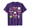 Golf Coquette Bow Golf Ball Mom Game T-Shirt - Graphic Print for Adults - T-Shirt, Sweatshirt, Hoodie