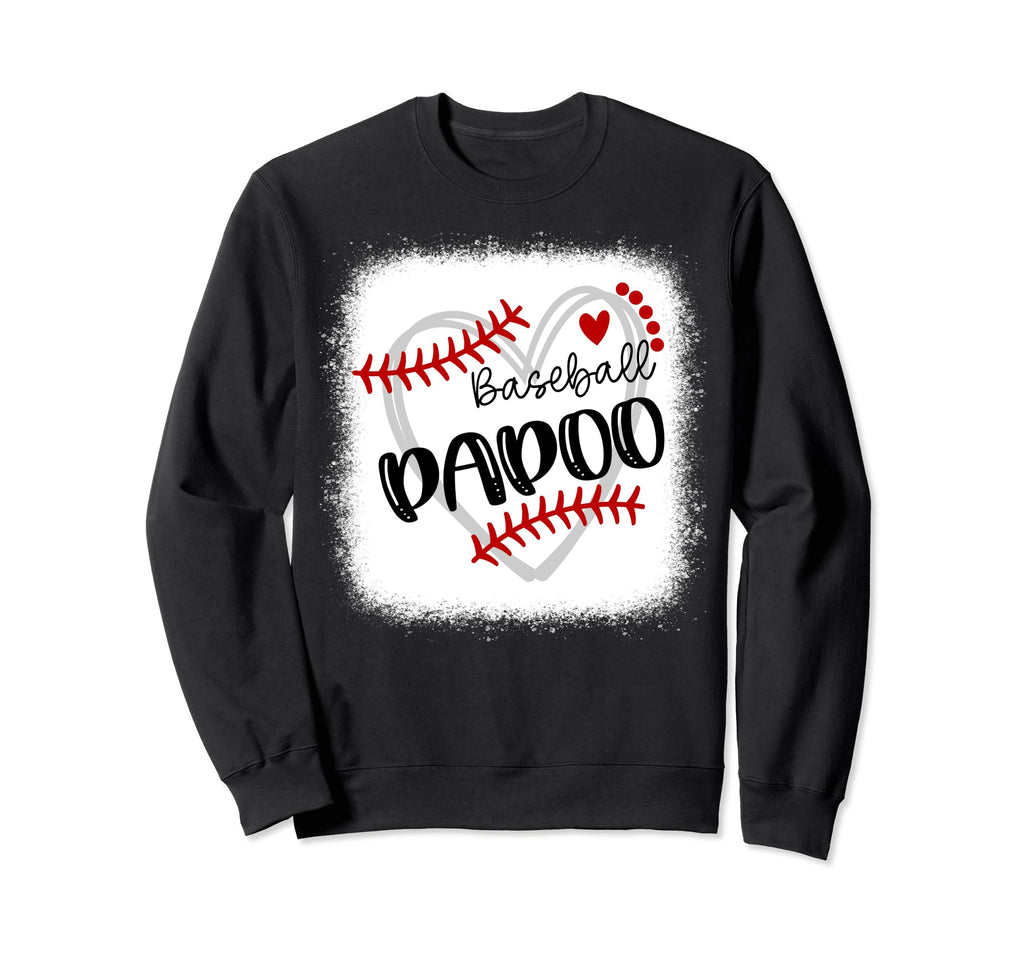 Personalized Baseball Heart Papoo Sweatshirt - Casual Everyday Wear Unisex - T-Shirt, Sweatshirt, Hoodie
