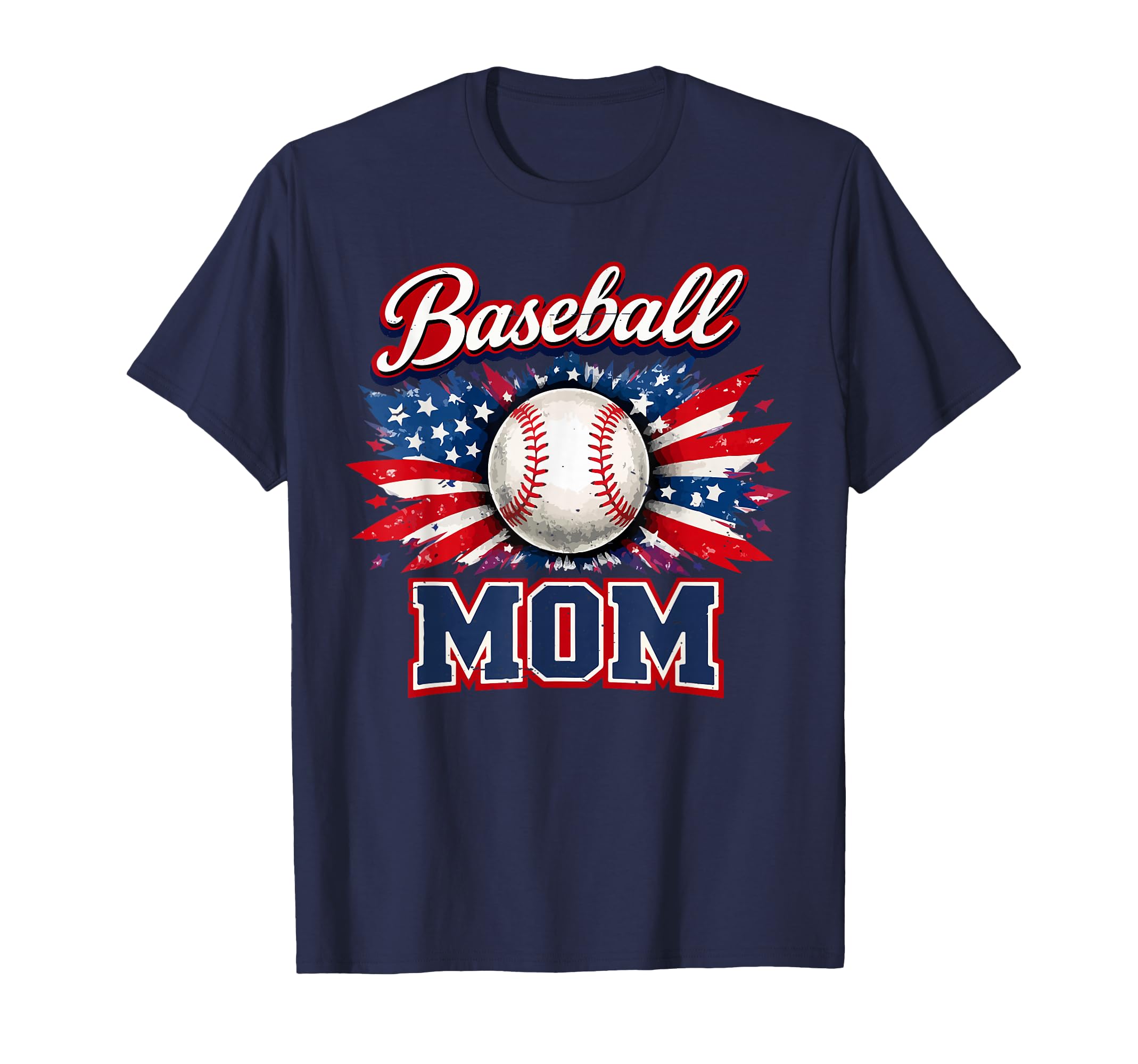 American Flag Baseball Mom Player Bat T-Shirt - Streetwear Style Unisex - T-Shirt, Sweatshirt, Hoodie