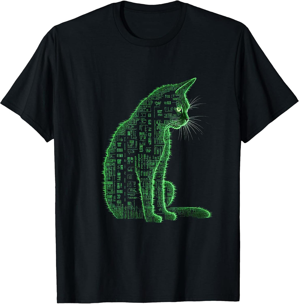 Matrix Cat Art - Adult & Kids T-Shirts, Sweatshirts & Hoodies apparel design preview 1