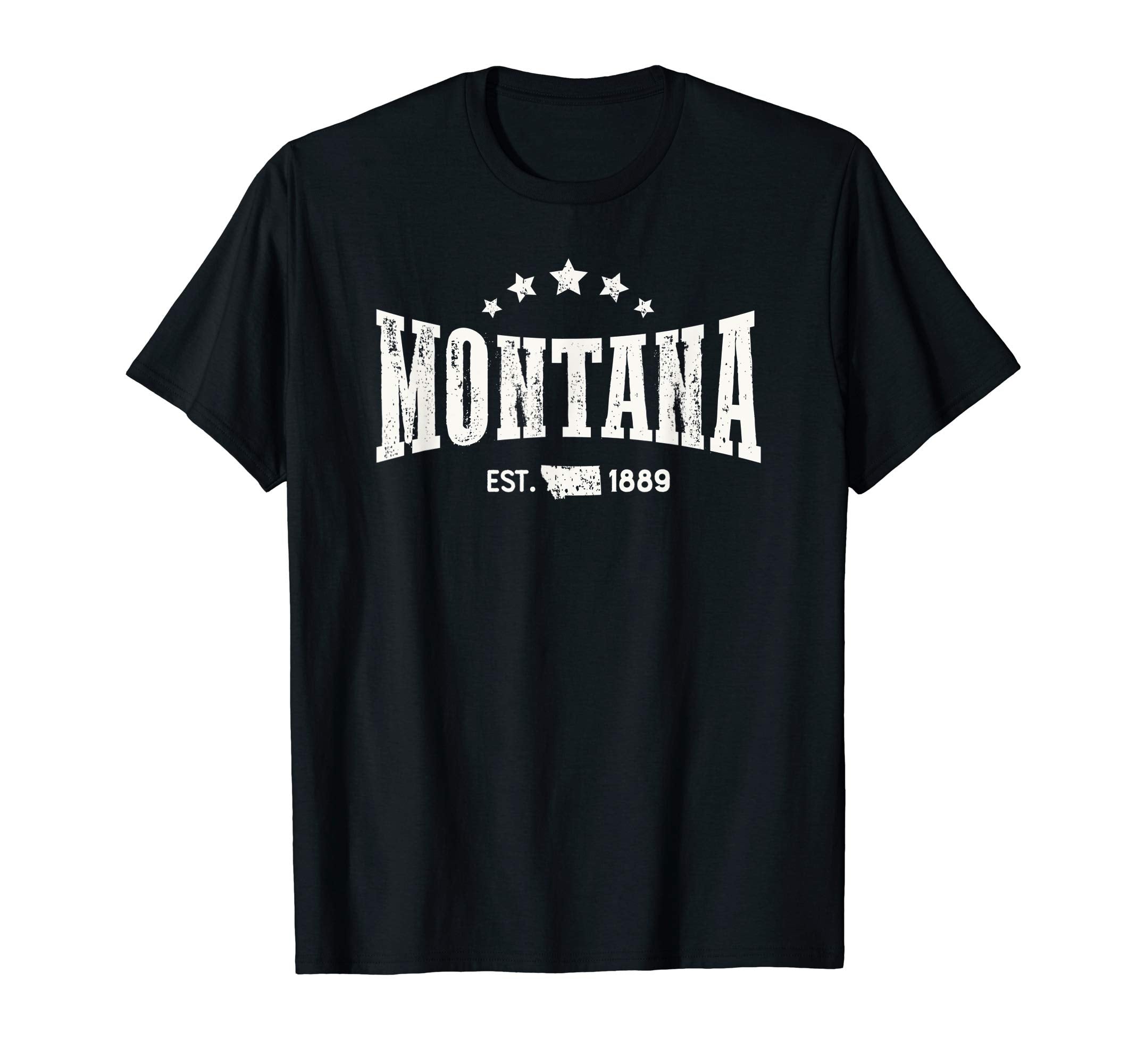 Montana Distressed Rodeo Home State T-Shirt - Novelty Apparel Unisex - T-Shirt, Sweatshirt, Hoodie