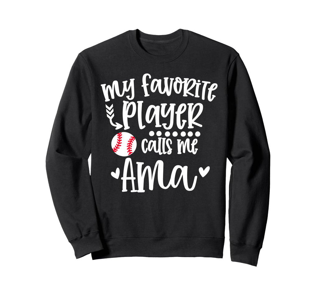 My Favorite Baseball Player Calls Sweatshirt - Minimalist Print for Adults - T-Shirt, Sweatshirt, Hoodie