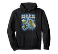 Bees 80S Funny Bees Lover 90S Hoodie - Minimalist Print for Adults - T-Shirt, Sweatshirt, Hoodie