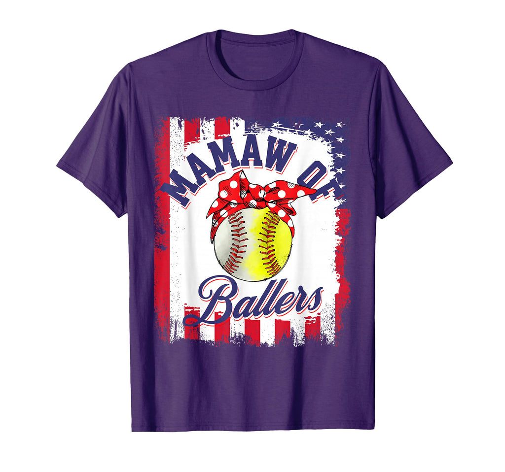 Mamaw Ballers Mom Mothers Day T-Shirt - Custom Art Print Men Women - T-Shirt, Sweatshirt, Hoodie