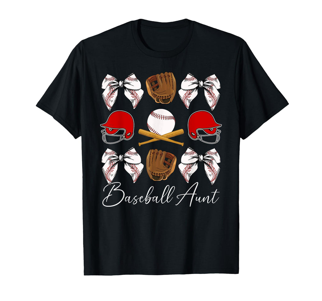 Baseball Aunt Baseball Player Auntie T-Shirt - Trendy Graphic Unisex - T-Shirt, Sweatshirt, Hoodie