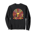 1St Grade Squad Teacher Rainbow Heart Sweatshirt - Graphic Print Unisex - T-Shirt, Sweatshirt, Hoodie