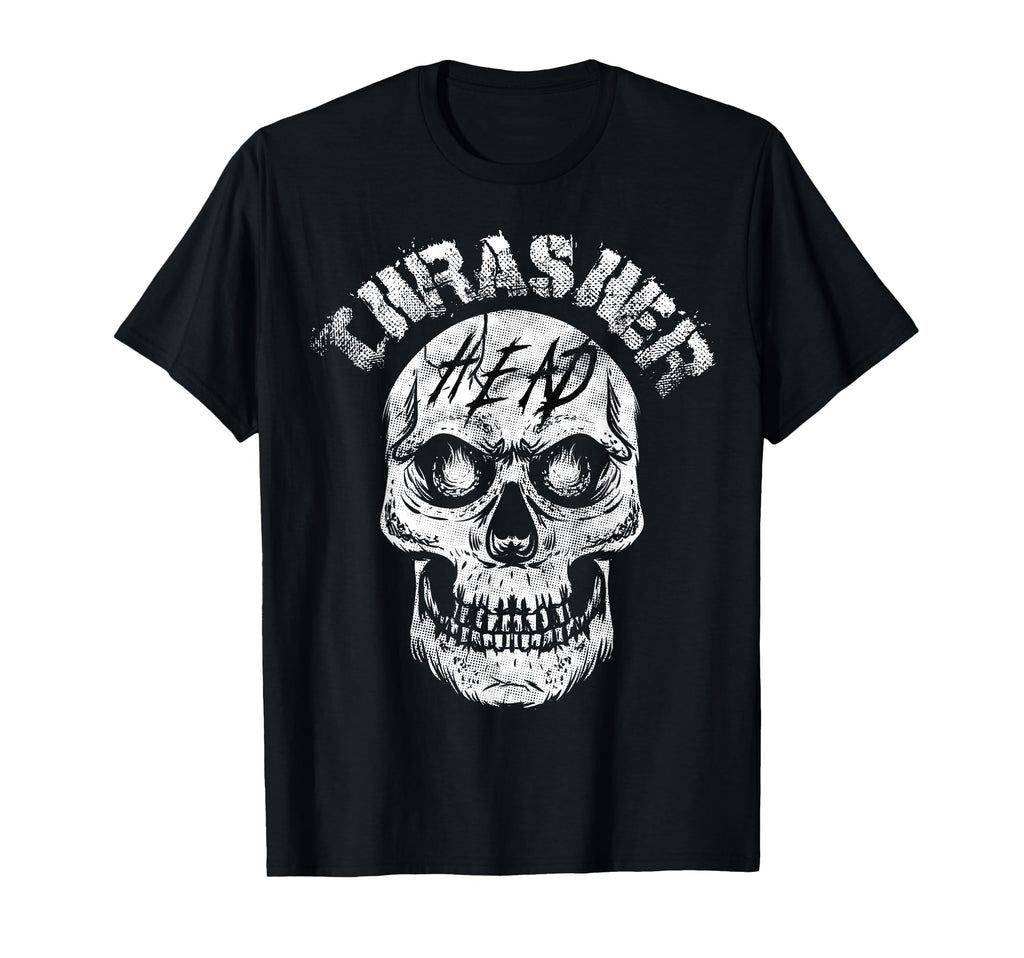 Thrasher Head Distressed Skull Skater T-Shirt - Unique Graphic Men Women - T-Shirt, Sweatshirt, Hoodie