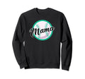 Mama Script Font Baseball Mom Sweatshirt - Trendy Graphic Men Women - T-Shirt, Sweatshirt, Hoodie