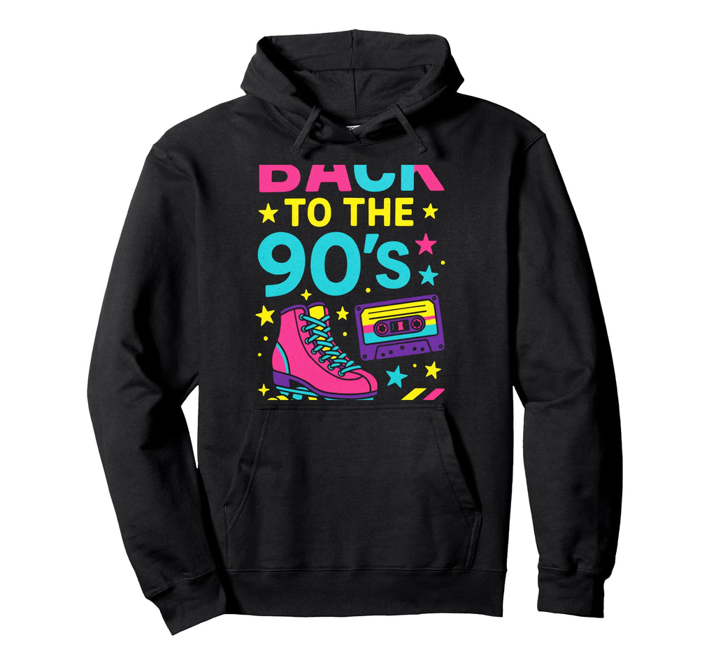 Back To 90S Rollerskate Nostalgia Hoodie - Streetwear Style Unisex - T-Shirt, Sweatshirt, Hoodie