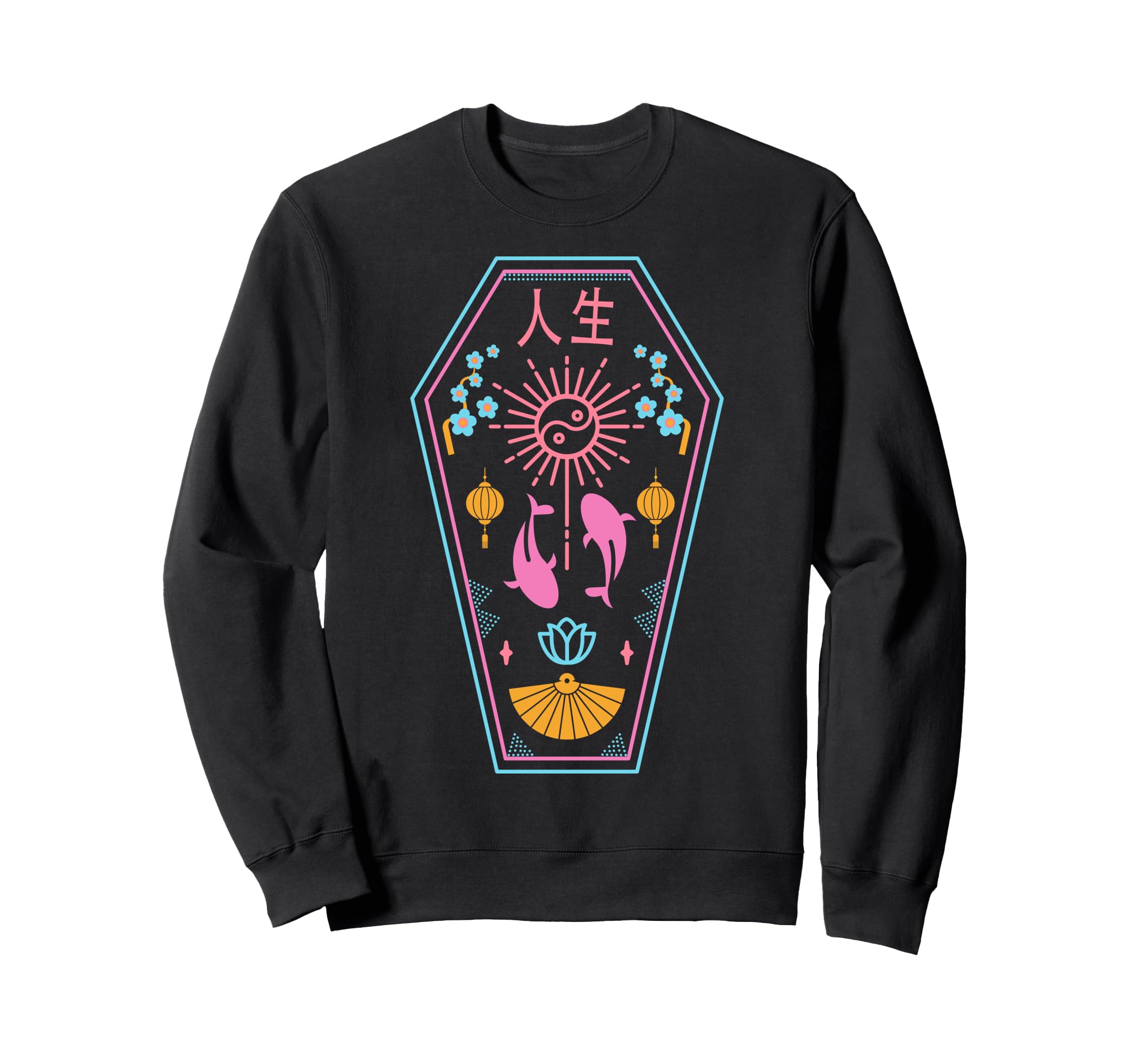 E Aesthetic Pastel Goth Japanese Sweatshirt - Graphic Print Men Women - T-Shirt, Sweatshirt, Hoodie