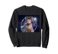 90S Space Bun Hairstyle Sphynx Cat Sweatshirt - Unique Graphic Unisex - T-Shirt, Sweatshirt, Hoodie