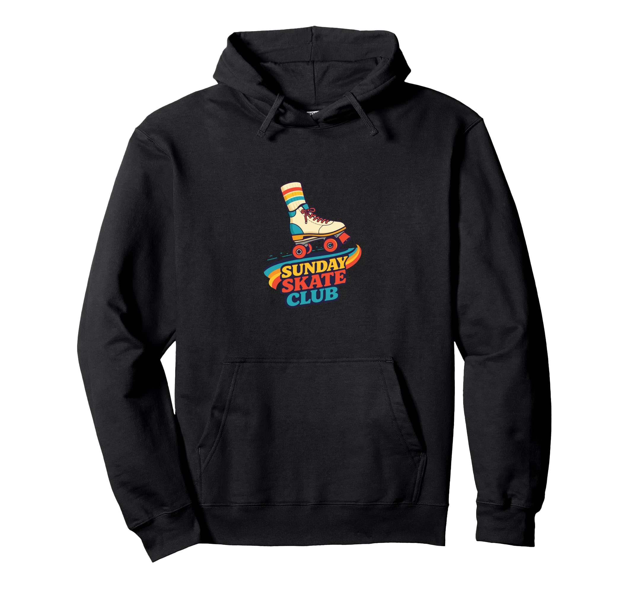 Sunday Skate Club Roller Skate Hoodie - Casual Everyday Wear Men Women - T-Shirt, Sweatshirt, Hoodie