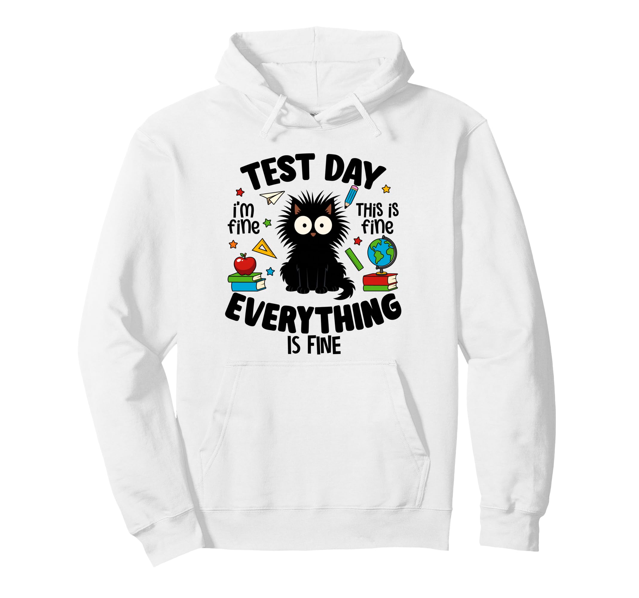 Test Day Teacher Testing Day Rock Test Hoodie - Trendy Graphic Men Women - T-Shirt, Sweatshirt, Hoodie