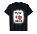 Bleached Mom My Heart Is That Field T-Shirt - Graphic Print Unisex - T-Shirt, Sweatshirt, Hoodie