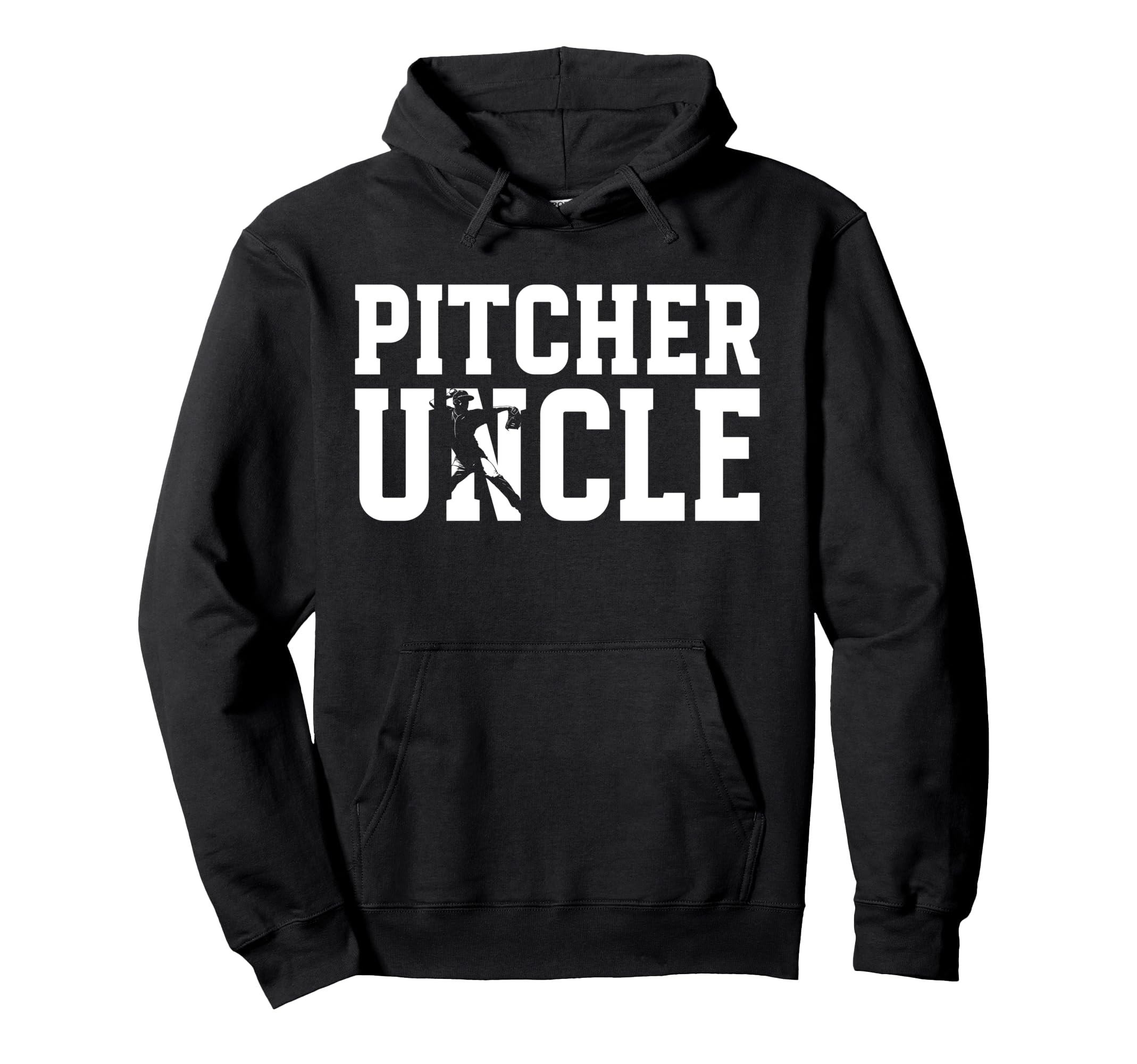Baseball Pitcher Uncle Baseball Hoodie - Aesthetic Graphic for Adults - T-Shirt, Sweatshirt, Hoodie