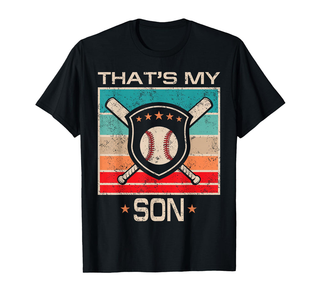 Baseball Dad Mom Proud Son Funny Sports T-Shirt - Aesthetic Graphic Unisex - T-Shirt, Sweatshirt, Hoodie