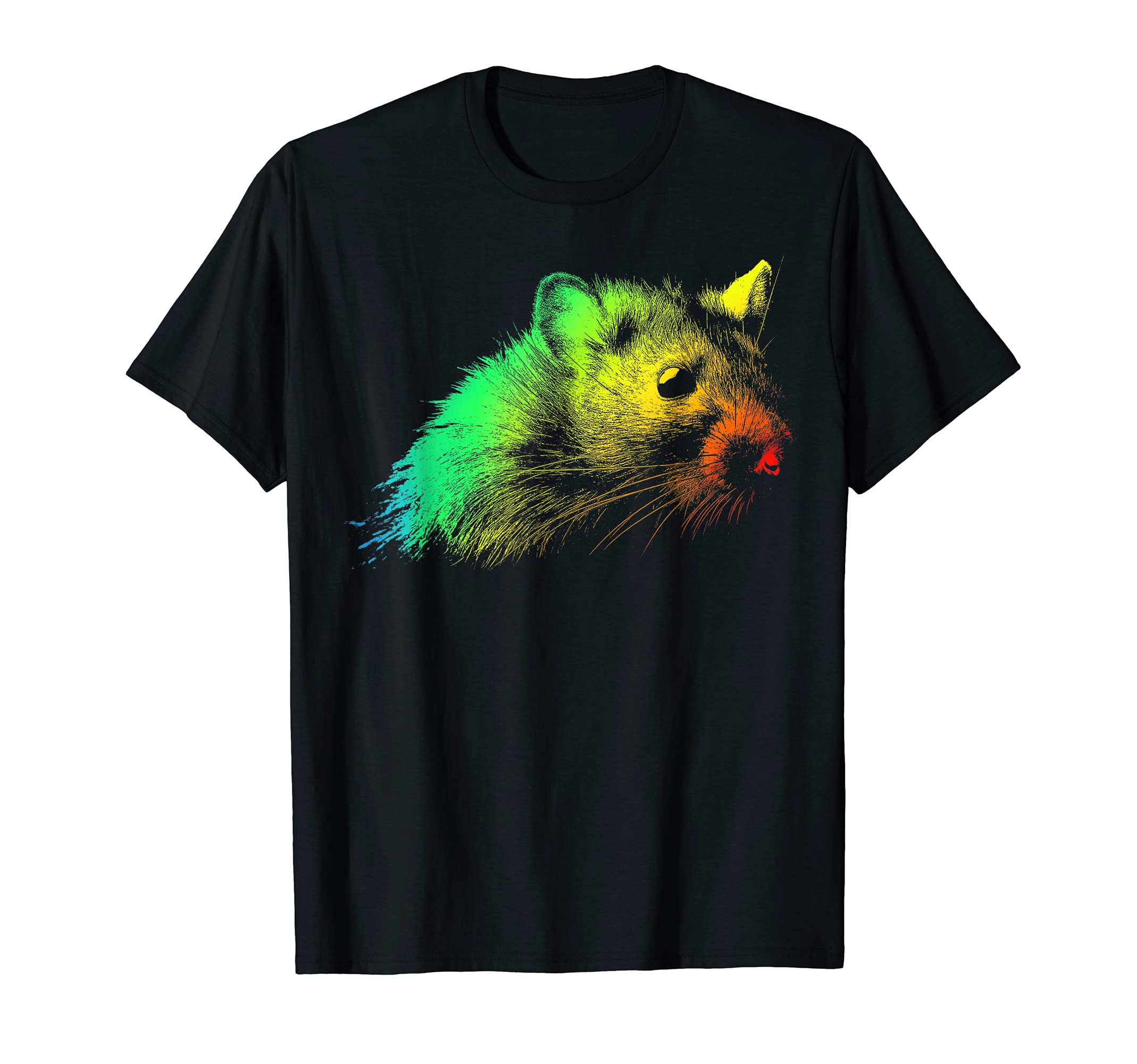 Rat Colorful Rainbow T-Shirt - Fun Novelty Design for Adults - T-Shirt, Sweatshirt, Hoodie