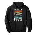 Best 1972 Cassette Tape 50Th Birthday Hoodie - Novelty Apparel for Adults - T-Shirt, Sweatshirt, Hoodie