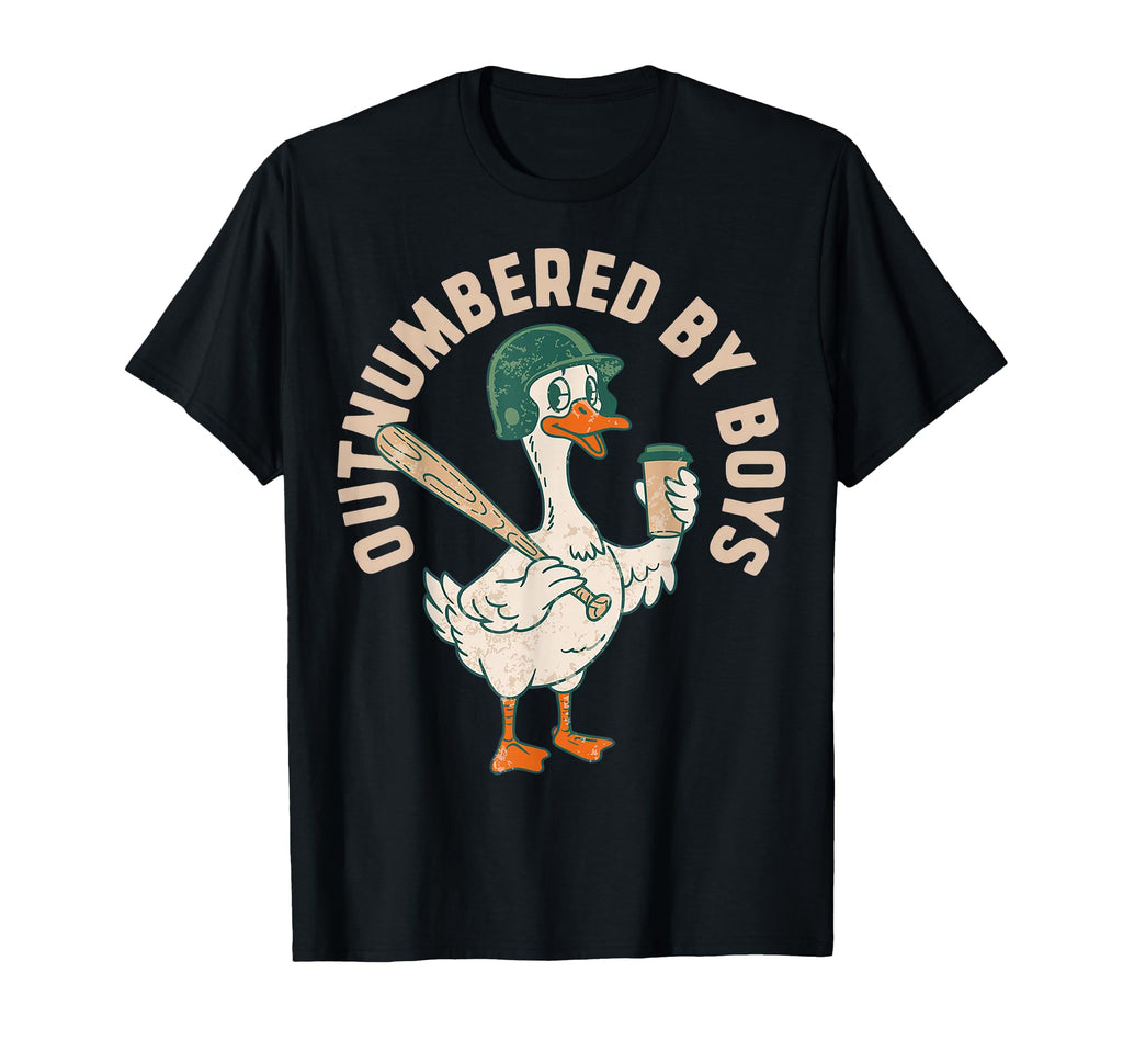 Outnumbered Goose Baseball Gifts T-Shirt - Fun Novelty Design for Adults - T-Shirt, Sweatshirt, Hoodie