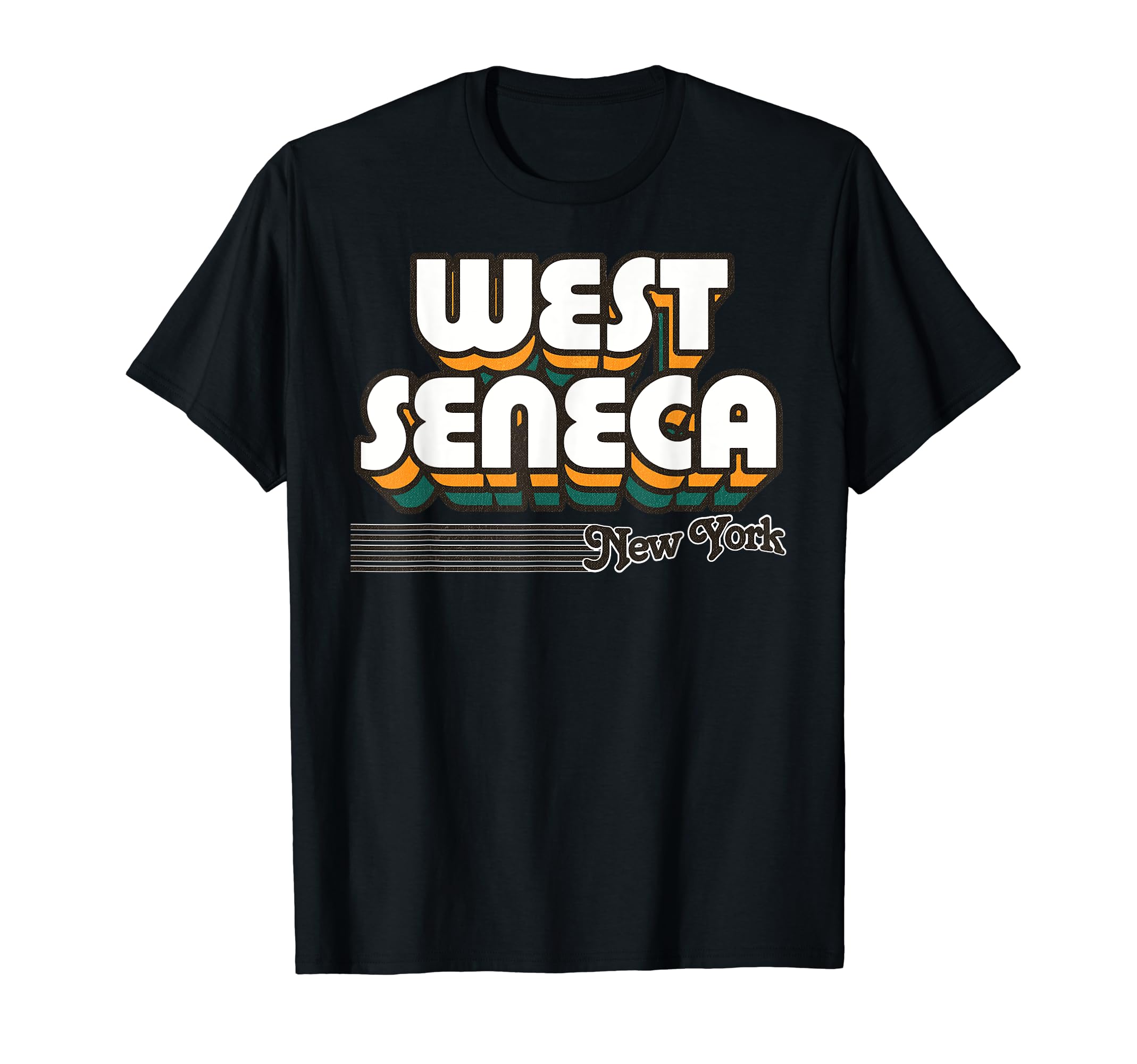 West Seneca New York Stripes T-Shirt - Novelty Apparel Unisex - T-Shirt, Sweatshirt, Hoodie