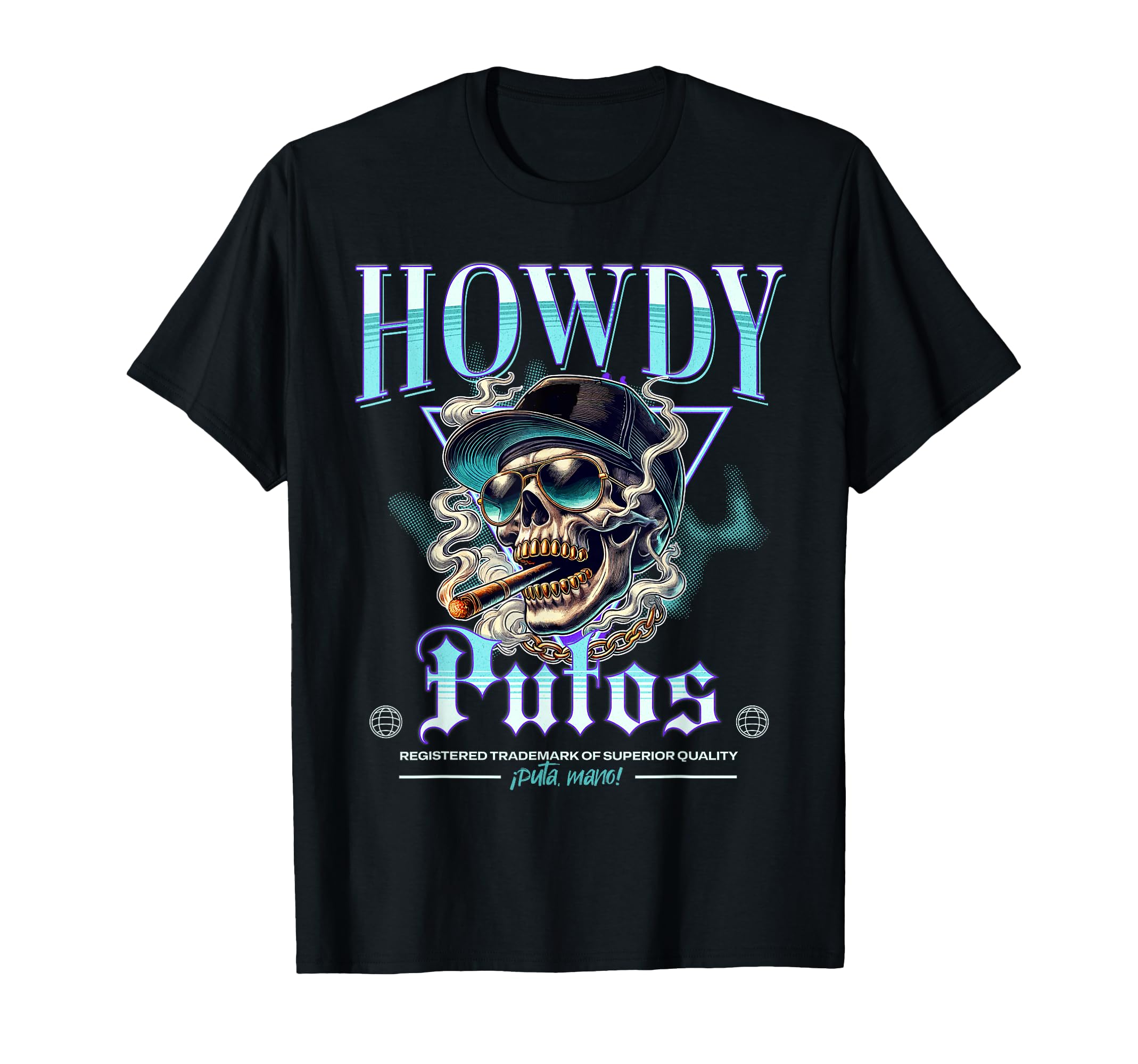 Howdy Putos Funny Wild Western Cowboy T-Shirt - Minimalist Print for Adults - T-Shirt, Sweatshirt, Hoodie