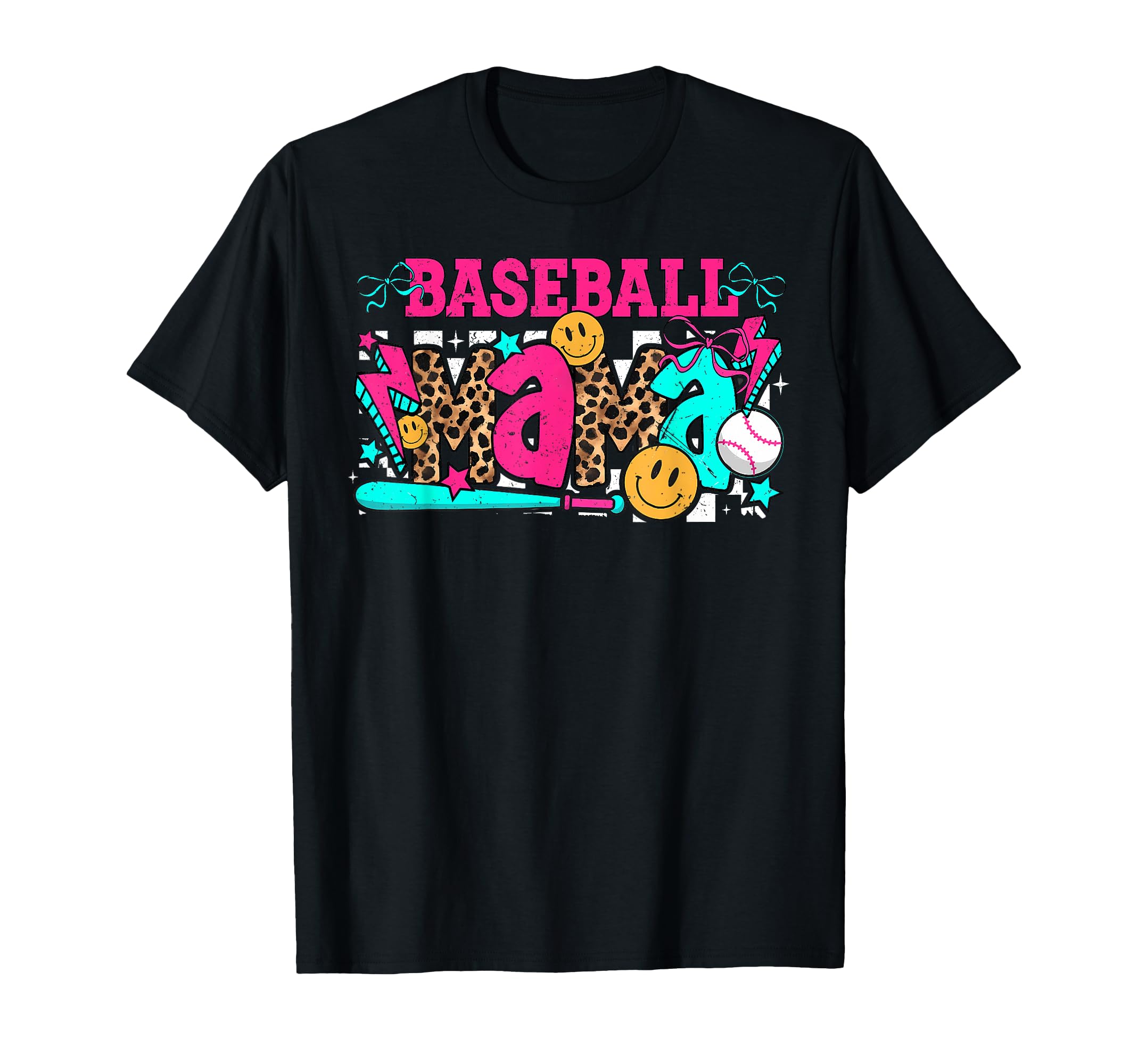 Baseball Mama Checkered Coquette T-Shirt - Aesthetic Graphic for Adults - T-Shirt, Sweatshirt, Hoodie