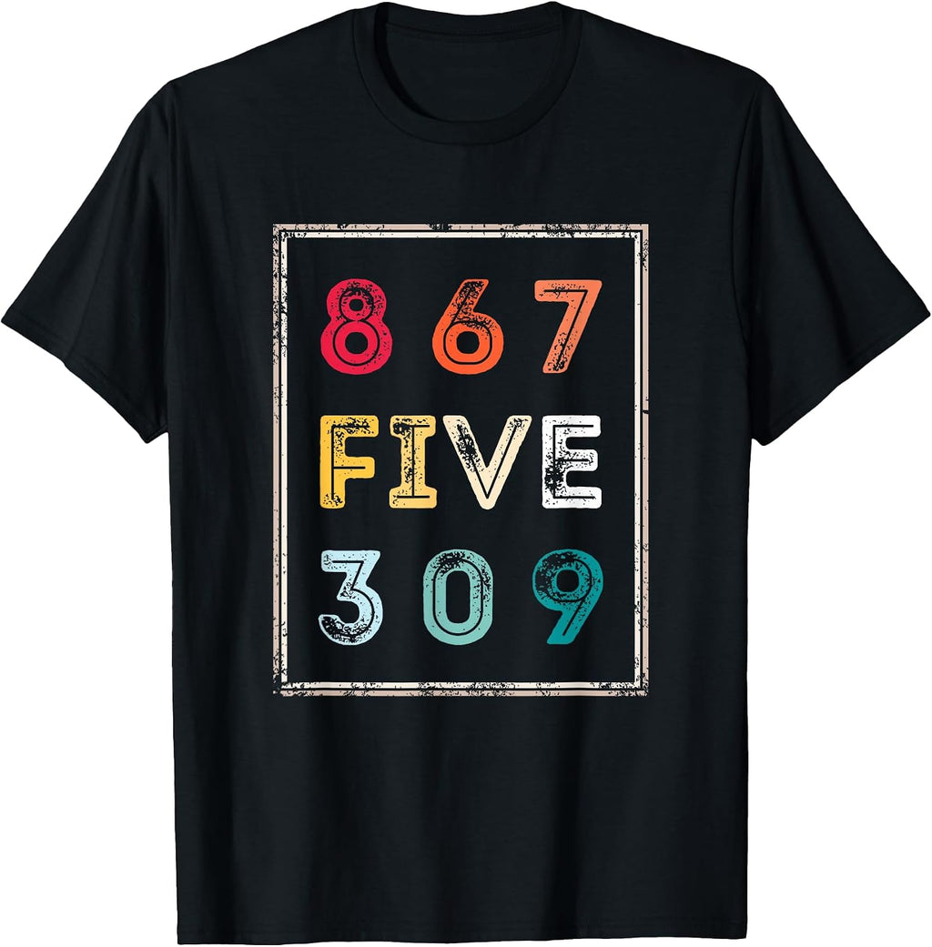 8675309 Nostalgic and Funny 80s 90s Rontee Co. - Adult & Kids T-Shirts, Sweatshirts & Hoodies apparel design preview 1