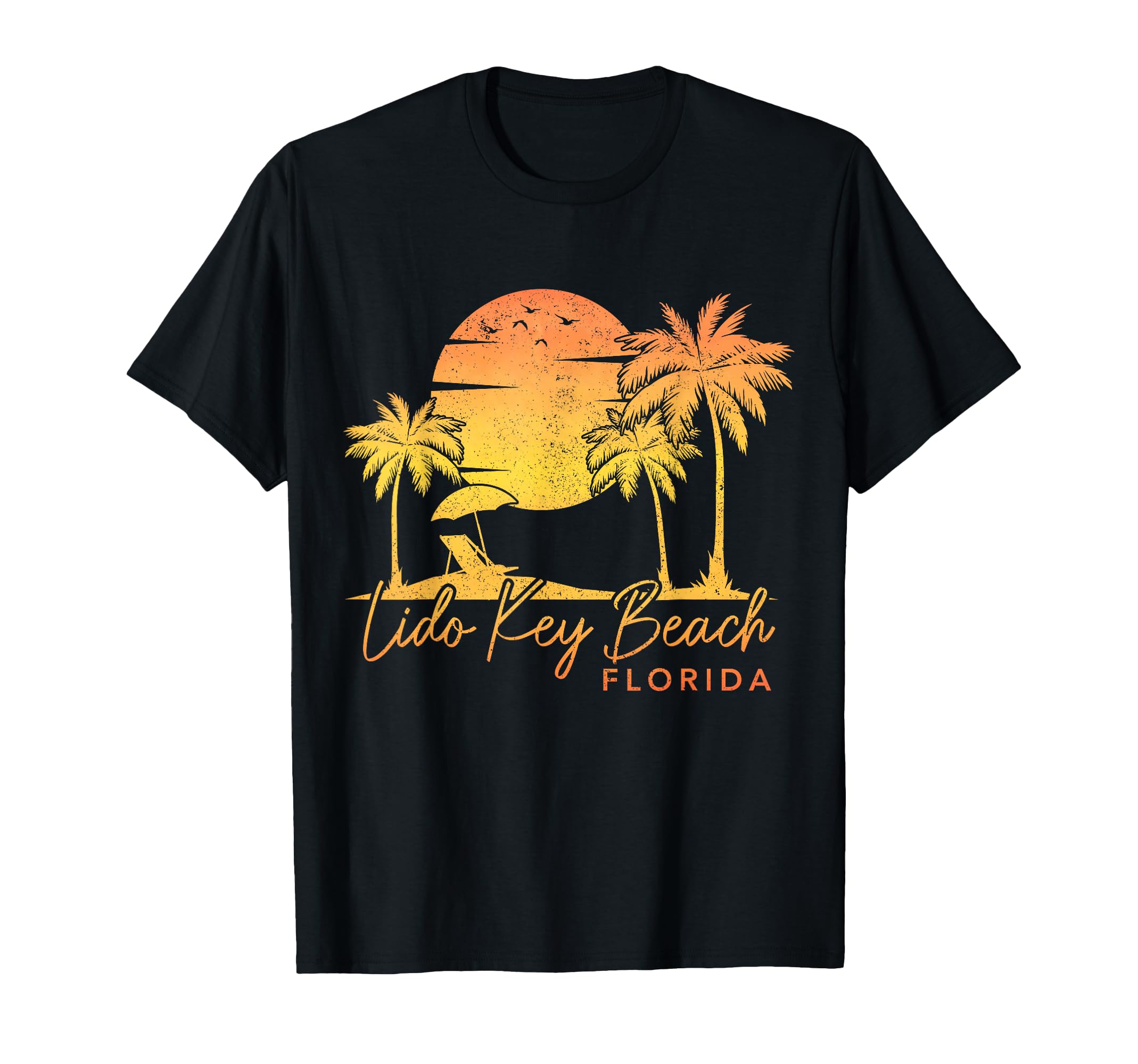 Lido Key Beach Florida Fl Surf Sunset T-Shirt - Novelty Apparel for Adults - T-Shirt, Sweatshirt, Hoodie