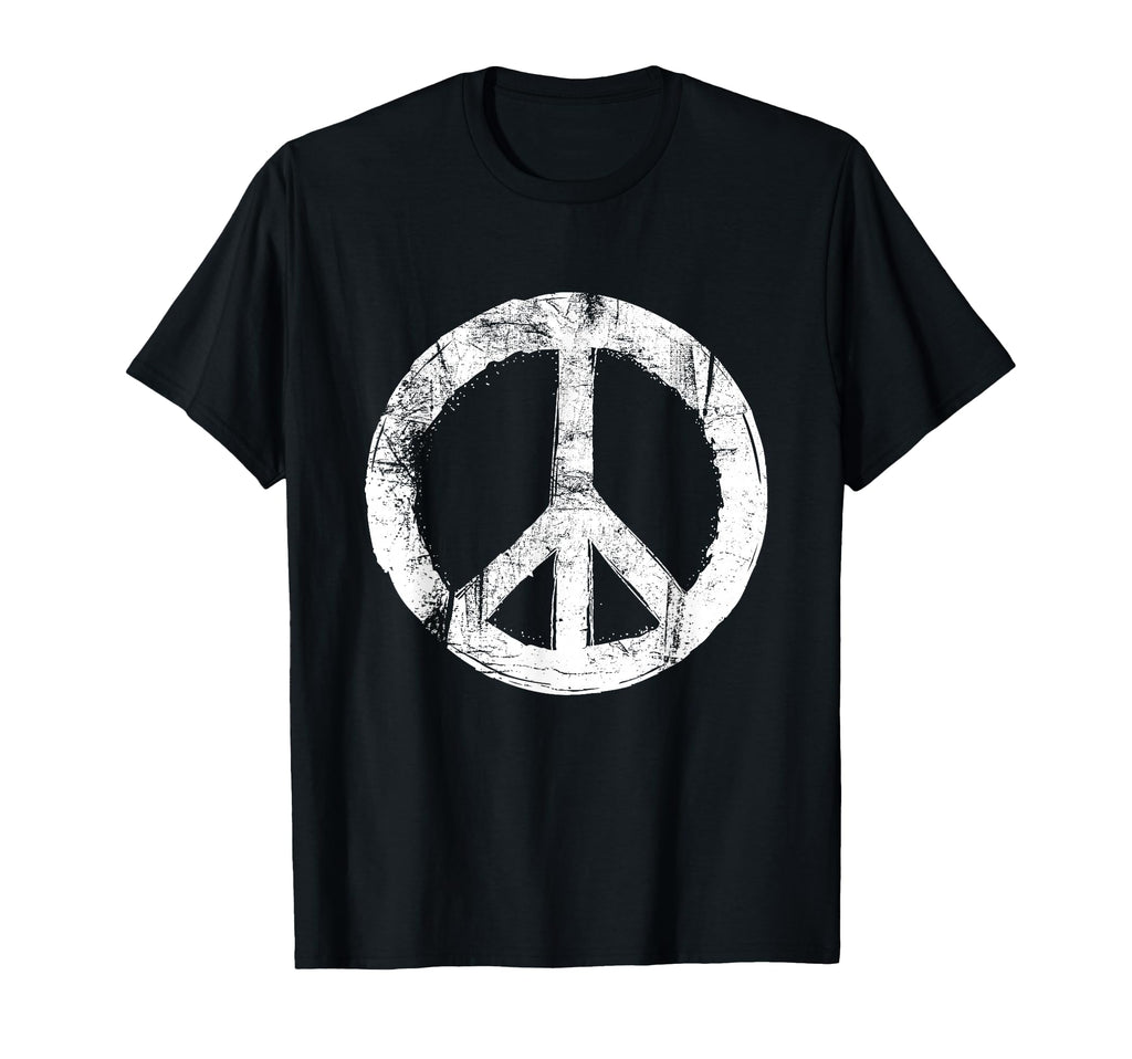 Distressed Peace Sign T-Shirt - Aesthetic Graphic Men Women - T-Shirt, Sweatshirt, Hoodie