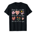 Choose Love Over Hate Fear Again Floral T-Shirt - Graphic Print Men Women - T-Shirt, Sweatshirt, Hoodie