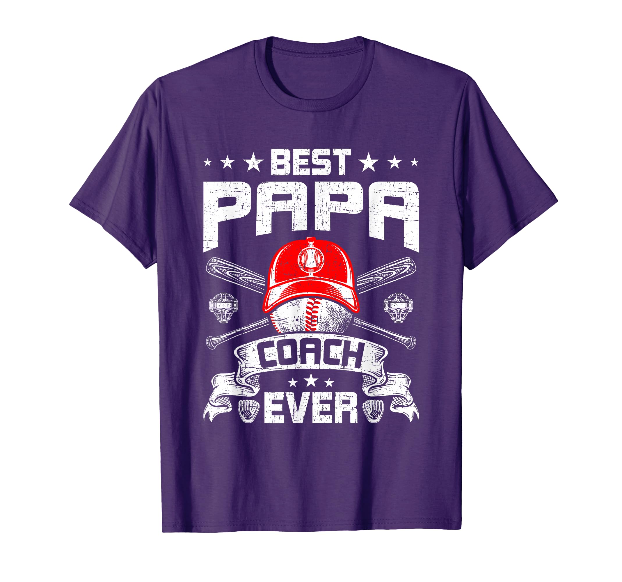 Best Papa Coach Ever Baseball Lover Dad T-Shirt - Trendy Graphic for Adults - T-Shirt, Sweatshirt, Hoodie