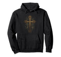 Cross Distressed 90S Goth Grunge Vibes 7 Hoodie - Trendy Graphic Unisex - T-Shirt, Sweatshirt, Hoodie