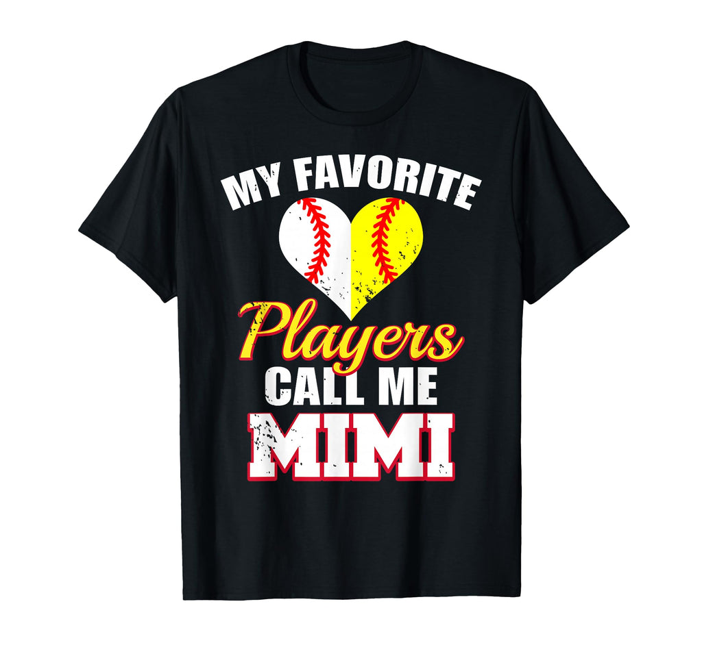 My Favorite Players Call Me Mimi T-Shirt - Minimalist Print Men Women - T-Shirt, Sweatshirt, Hoodie