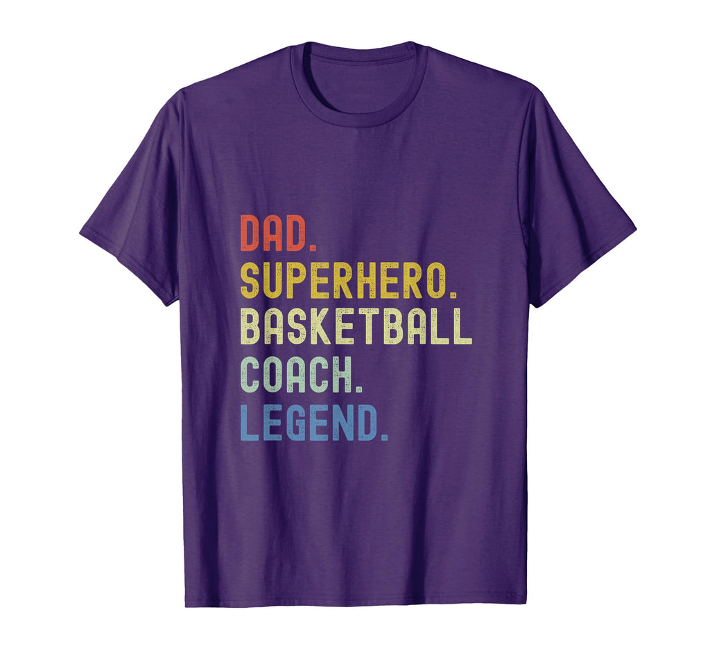 Basketball Coach Dad Coaching T-Shirt - Casual Everyday Wear Men Women - T-Shirt, Sweatshirt, Hoodie