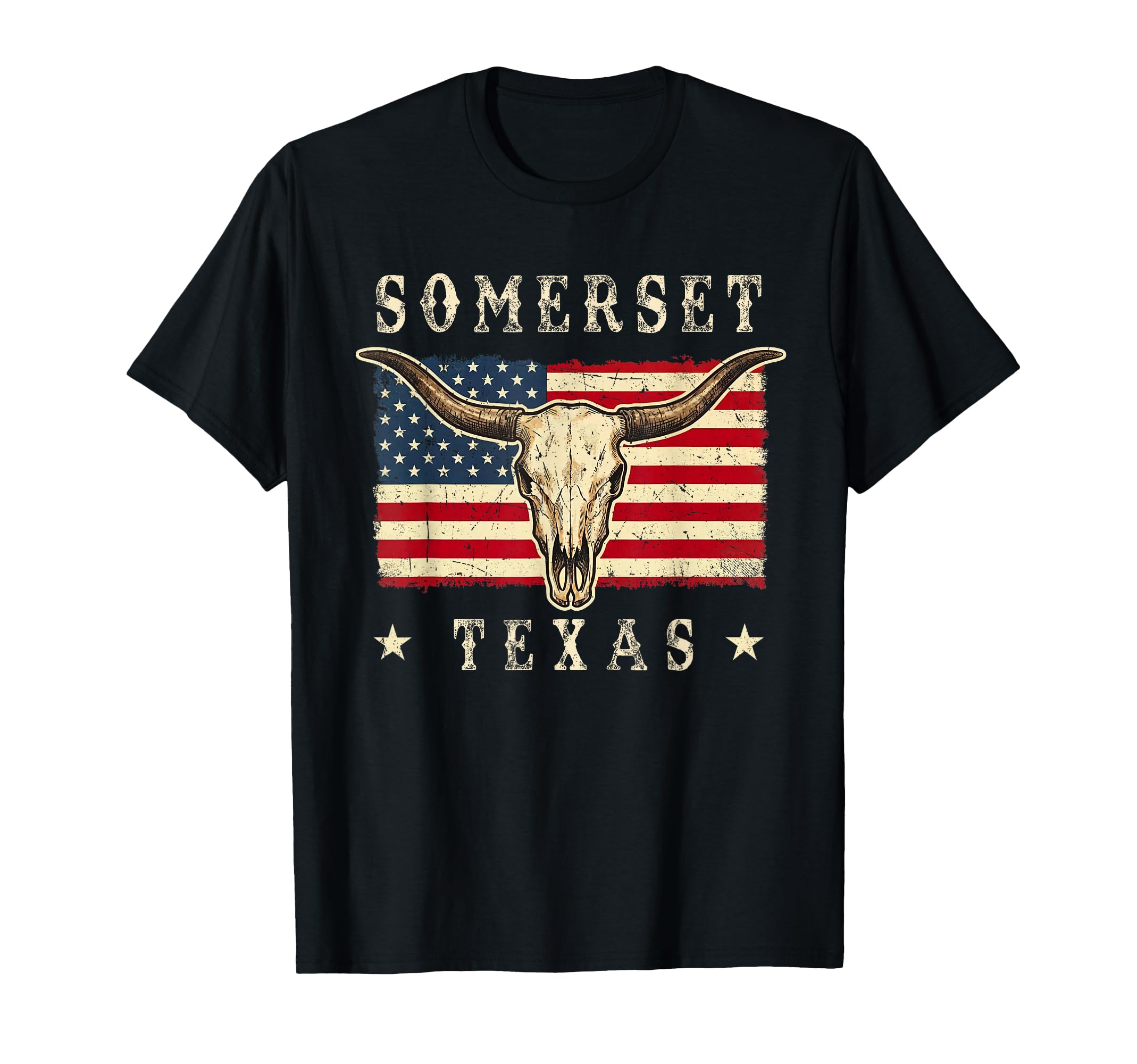 Somerset Texas Western Patriotic T-Shirt - Custom Art Print for Adults - T-Shirt, Sweatshirt, Hoodie