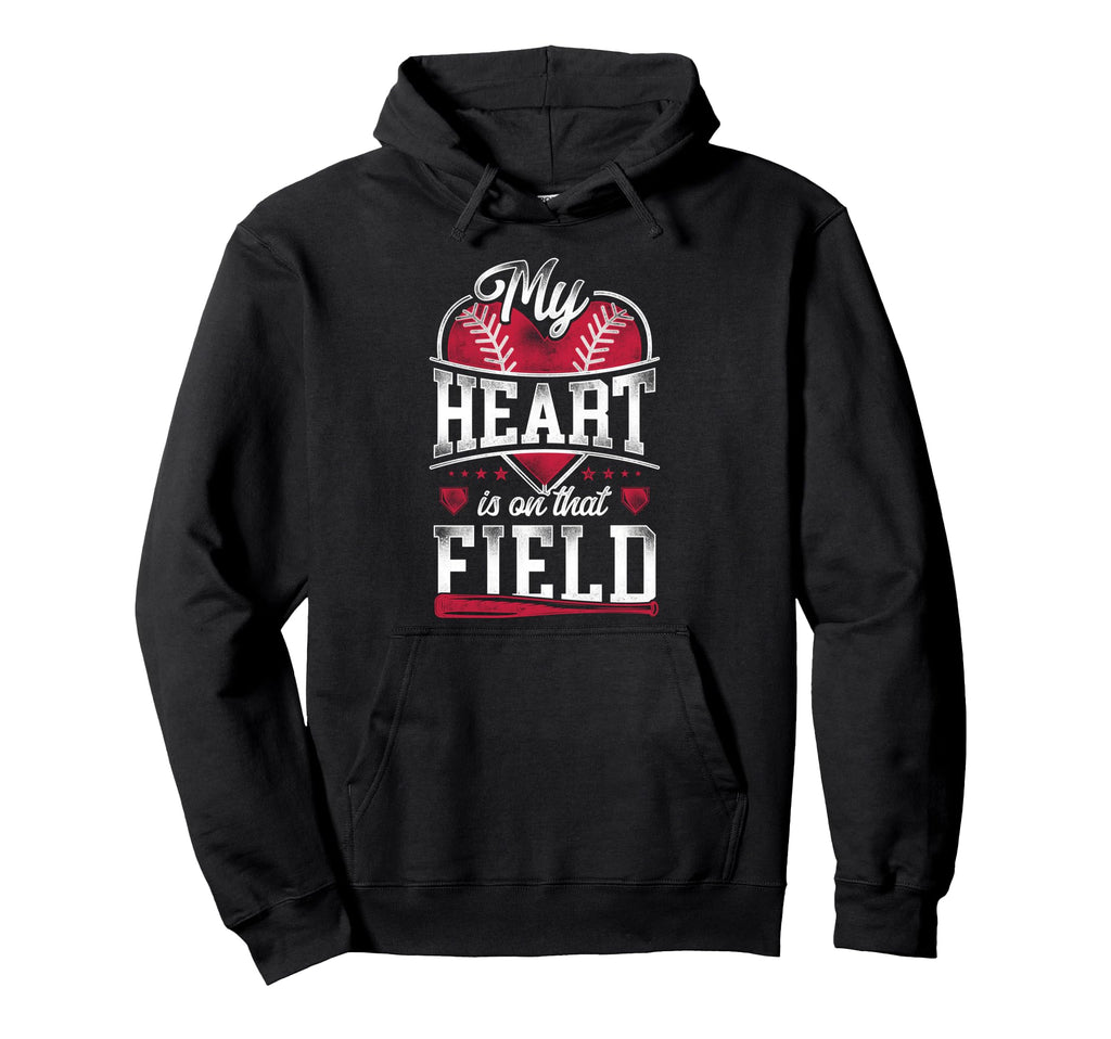 Baseball Fan Mom Mother Girlfriend Son Hoodie - Graphic Print for Adults - T-Shirt, Sweatshirt, Hoodie