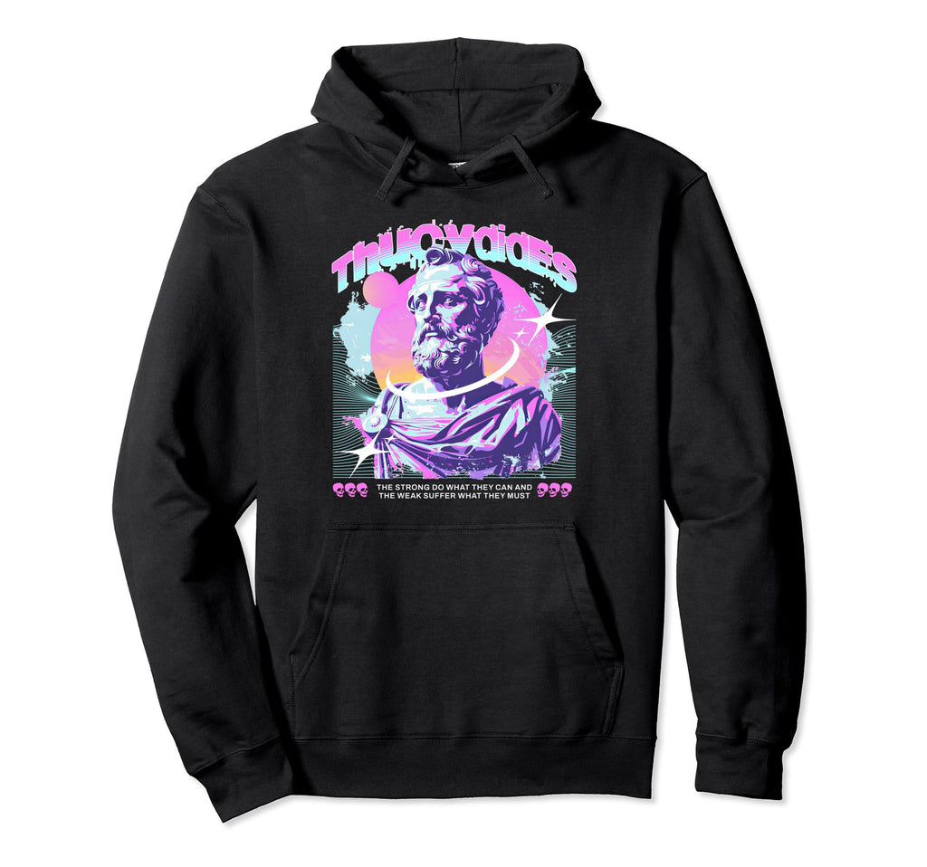 Thucydides Vaporwave Aesthetic Stoic Hoodie - Fun Novelty Design Unisex - T-Shirt, Sweatshirt, Hoodie