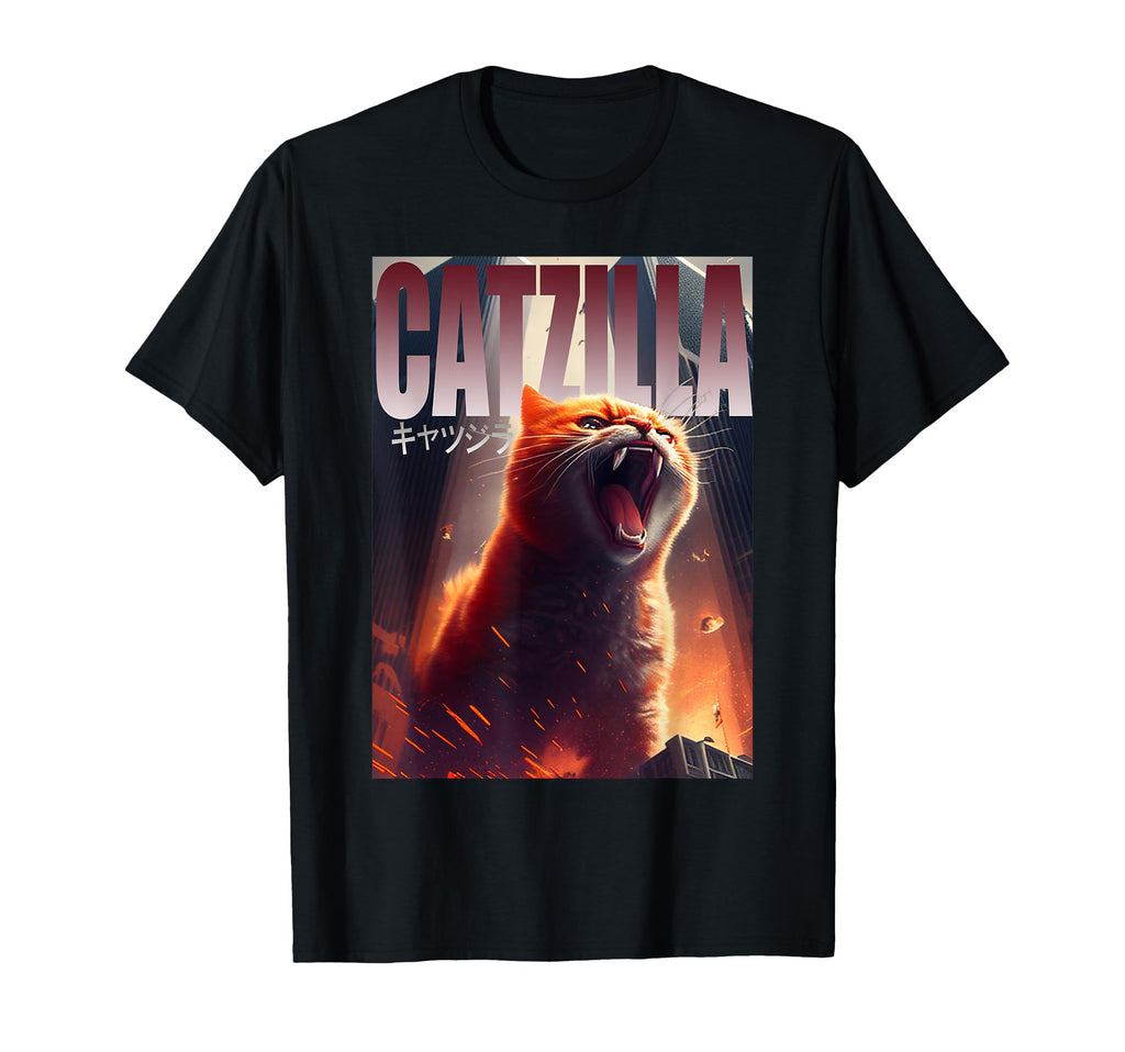 Catzilla Cat Lover T-Shirt - Novelty Apparel Men Women - T-Shirt, Sweatshirt, Hoodie